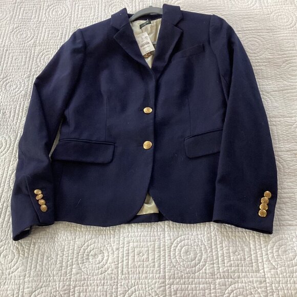 NWT J. Crew Navy Keating Boy Blazer 28639 Size 6 Gold Buttons - Picture 14 of 14